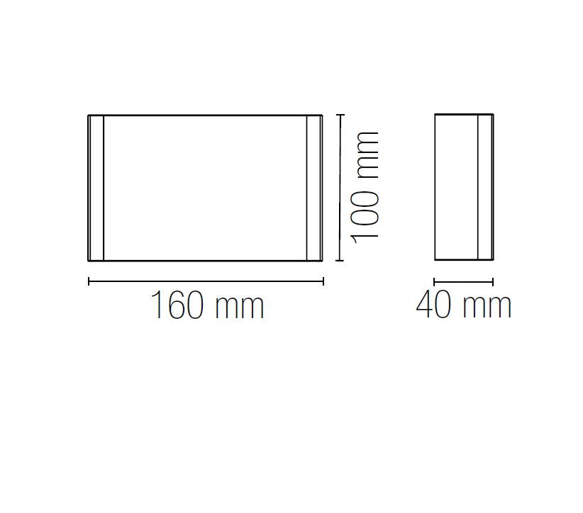 Applique per esterno LED in policarbonato biemissione 6 luci variante bianco-nero 6W 600LM CCT - KLEIN Applique per esterno LED in policarbonato biemissione 6 luci variante bianco-nero 6W 600LM CCT - KLEIN